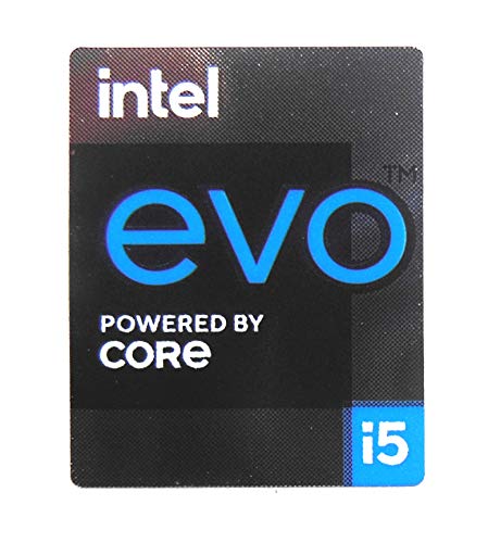 VATH Sticker Compatible with Intel EVO Powered by Core i5 18 x 22mm / 11/16