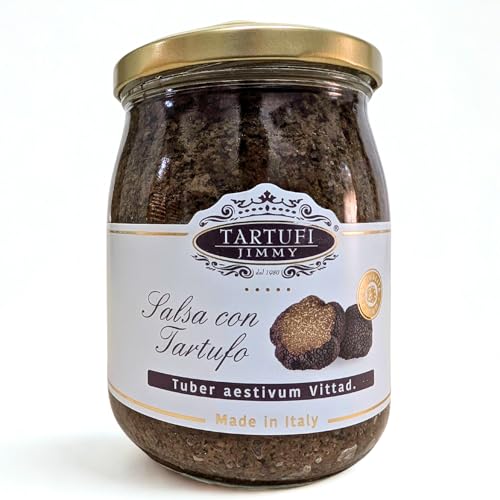 Salsa con Tartufo 500gr | Maxi Formato | Cucina Professionale e Domestica | Alta Resa e Gusto Aromatico | Ideale per: Pasta, Carne, Pizza, Bruschette | Tartufo Nero Pregiato | Made in Italy