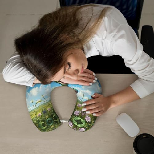 Almohada de espuma viscoelástica para cuello tamaño único miniatura 7