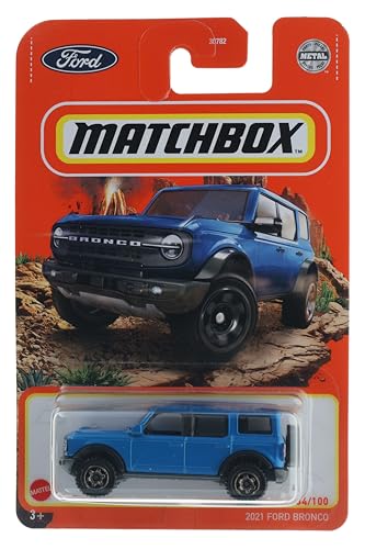 Matchbox 2022 - Ford Bronco 2021 Azul miniatura 1