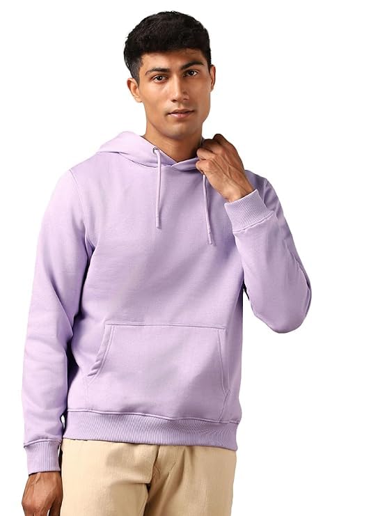 CRYSTAL SKY Men's Polycotton Full Sleeves Hooded Neck Solid Sweatshirt Hoodies