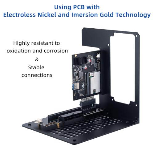 Image of Aluminium EGPU Enclosure Thunderbolt 3 /4 USB4 40GBps Pd 85W Charging External GPU Dock Compatible With Nvidia /AMD Graphics Cards On Win 10 /11 Linux System, ATX Power Supply (MK-L18), Black