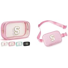 YOOLIFE Initial Clear Makeup Bag Belt Bag