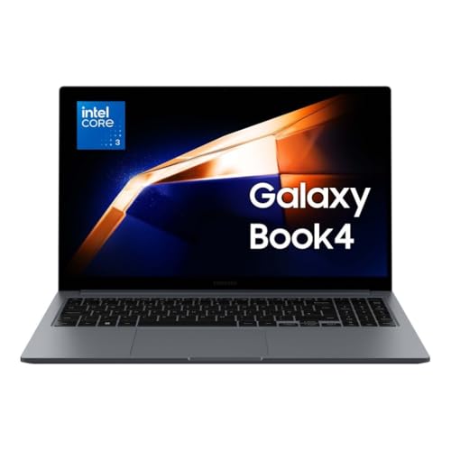 Samsung Galaxy Book4, 3 anni di garanzia, Processore Intel Core 3, 8GB RAM, 512GB, Laptop 15.6' FHD LED Display, Windows 11 Home, Gray [Versione Italiana]