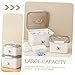 Ipetboom Dual-Layer Portable Medicine Storage Box Household First Aid Chest Lid Moisture-Proof Emergency Organizer for Family Use