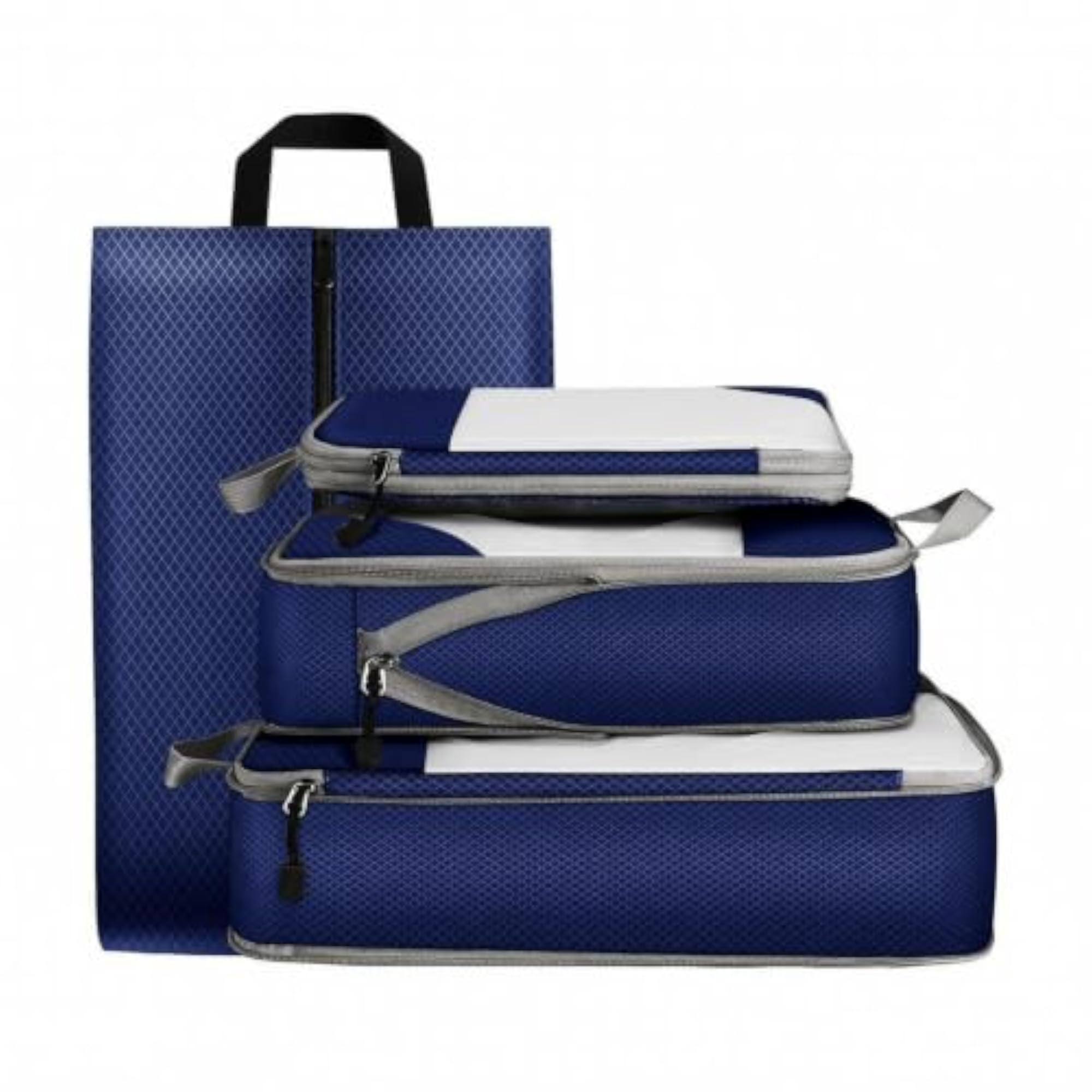 3 Pieces Travel Packing Organizer with Footwear Pouch