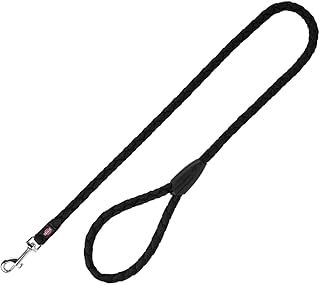 TRIXIE Hundeleine Cavo Leine S–M, 1,00 m ø 12 mm in schwarz - kurze Führleine für den Hund mit guter Kontrolle - für kleine bis mittelgroße Hunde - 143401 product image