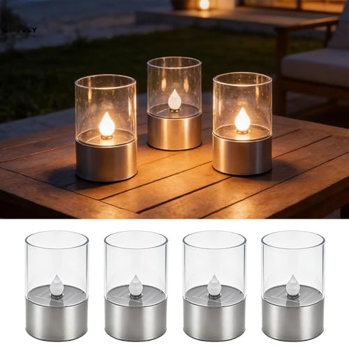 Bougies solaires LED pour créer une ambiance chaleureuse de camping - 3