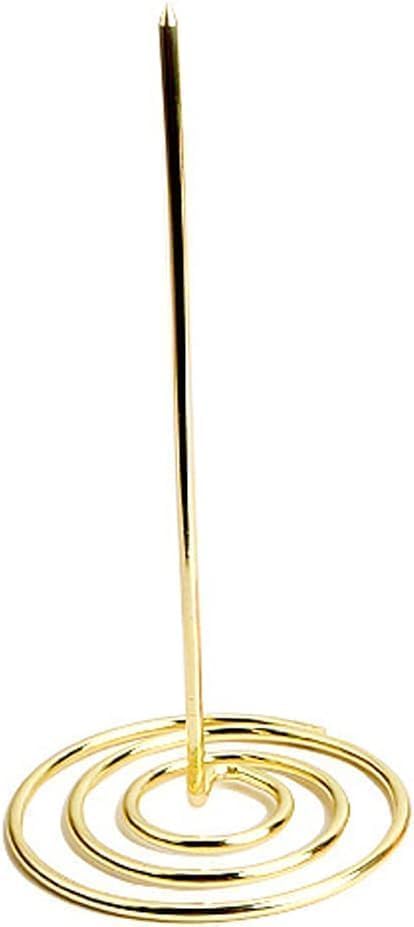 1Pc Gold Bill Fork Receipt Holder Fork Invoice Holder Check Bill Fork Receipt Note Spike Stick Memo Clip Invoice Bill Holders Receipts Check Straight Rod Paper Holder Desk Accessories