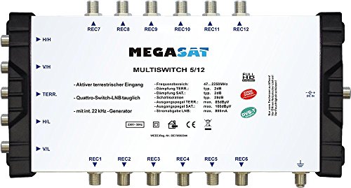 Preisvergleich Produktbild Megasat Multischalter 5 / 12