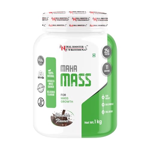 Animal Booster Nutrition Maha Mass Gainer, 25 Grams of Protein in...