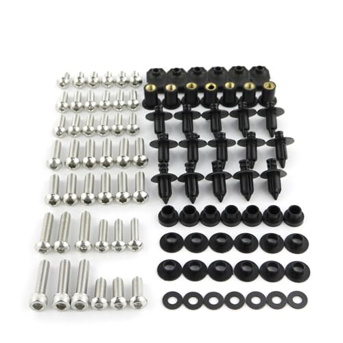 �I�[�g�o�C�{���g�l�W �ɓK�p����X�Y�L GSXR600 750 2004 2005 �t���t�F�A�����O�L�b�g �{���g �X�N�����[ �N���b�v �i�b�g(Original silver)