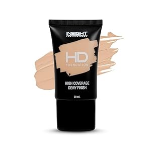 Export Cosmetics HD Full Coverage Foundation For All Skin Types | Dewy Finish | High Coverage | Paraben Free | Lightweight | 20Ml (FD30-LP05), Pack Of 1