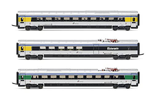 FS Trenitalia ETR 610 Zwischenwagen, 3 Stück, ex-Cisalpino-Lackierung, Epoche VI