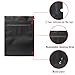 100 Pack Smell Proof Bags 3 x 4 Inch Resealable Mylar Bags Foil Pouch Bag Flat Bag Matte Black