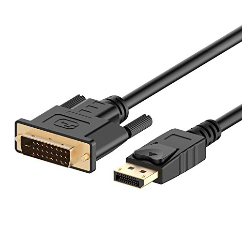 Pasuihcay (DP) to DVI Cable, Gold Plated, 6 Feet