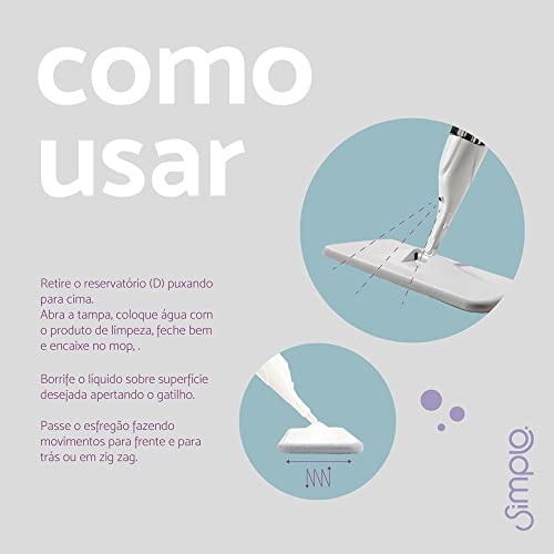Simplo - Mop Spray com Gatilho e Dispenser