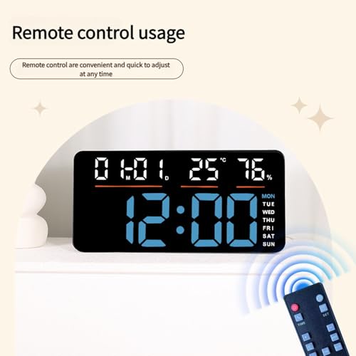 Horloge murale numérique LED moderne contre les réveils difficiles - 4