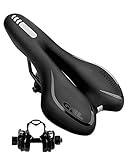 Narrow Bike Seat Gel Bicycle Saddle Padded for Men Women Comfortable Central Relief Zone Waterproof Universal Riding Bikes Trekking Urban Hybrid City Mountain Bike