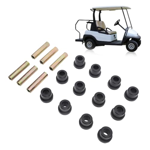 Kit de Bucha e Manga de Mola de Folha Traseira Dianteira, 6 Conjuntos de Bucha de Carrinho de Golfe