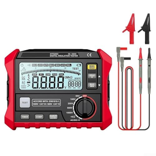 HT5203 Isolationswiderstandsprüfer für Feldtechniker mit maximalem Mindestwert und Datenspeicherfähigkeit