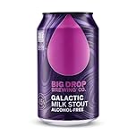 Big Drop Galactic Milk Stout 0.5% ABV – Alcohol Free Craft Stout 12 x 330ml Cans – Naturally Brewed Rich & Velvety Flavour – Low Calorie, Vegetarian Beer