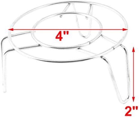 Ruilogod Stainless Steel Round Steamer Rack Stand Kitchen Cooking 4 Inch Dia (id: 832 f8b 3bc dec aea image 4