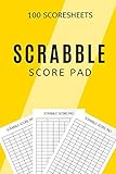 Scrabble Score Pad: A5 Score Pad with 100 score sheets easy to use and record score: suitable for up to 4 players