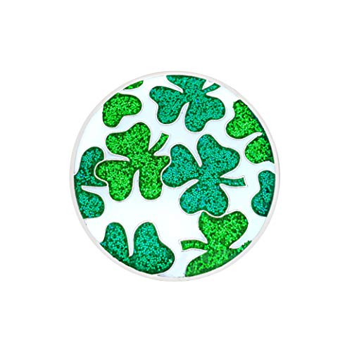 Navika Good Luck Golfing!Swarovski Crystal Golf Cart+ Glitzy Clover Ball Marker Combo With One Magnetic Hat Clip #TOP2