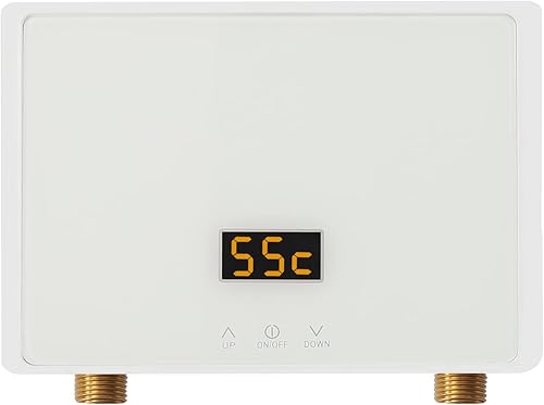 Miniatura 1 de Mini calentador de agua eléctrico sin tanque de 4000 W, calentador de agua caliente instantáneo de 110 V, calentador de agua bajo demanda con