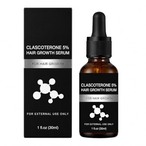 The Next Generation Hair Restoration CLASCOTERONE 5% Serum with Vitamin D-Minoxidil BIOTIN for Hair Growth - 30ml