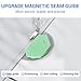 Armilem 3Pcs Magnetic Seam Guide for Sewing Machine, Multifunctional Polygonal Hemmer Guide with Scale, Universal Sewing Accessories and Supplies (Polygonal Seam Guide)