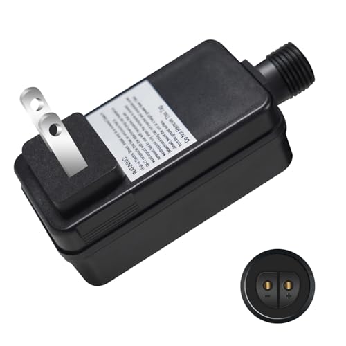 24V 0.5A 12W Class 2 Power Supply(2 Pin), LED Transformer Replacement, Outdoor Low Voltage Power Adapter, Yard Inflatable Adapter, Plug for String Light, Rope Lights (One Pack)