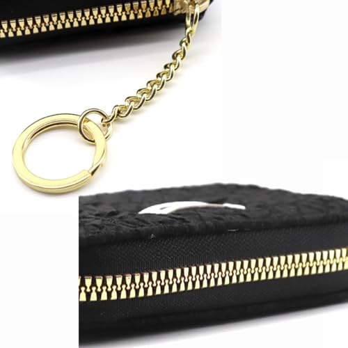 Ladies Purse Wallet, PU Leather Purse with Multiple Card Slots and Compartments, Lady Credit Card Holder with Zipper, Solid Color Wallet for Women, Girls (Pink)4