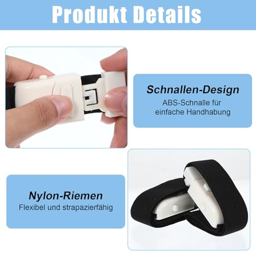 6 Stück Stauschlauch Blutabnahme Set, Schnappbarer Tourniquet, 6 Schwarz Venenstauer Blutabnahme Set zum Üben für die Notfallversorgung im Freien