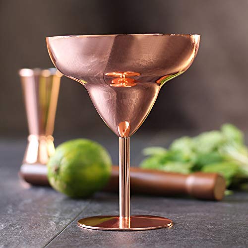 Copper Margarita Glasses 10.5oz / 300ml Metal Cocktail Glasses