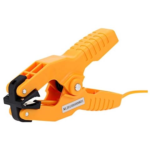 Geevorks -40~200°C Pipe Temperature Clamp Sensor Lead K-Type Thermocouple Probe Cover
