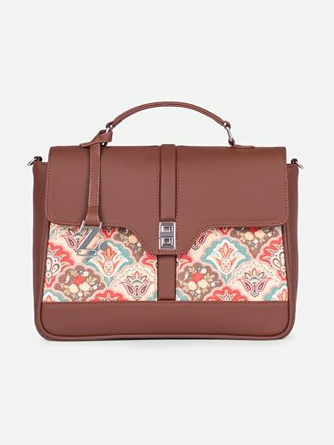 Image of ZOUK | Women's Vegan Leather | Stylish Handbag with Adjustable Strap, Top Handle |