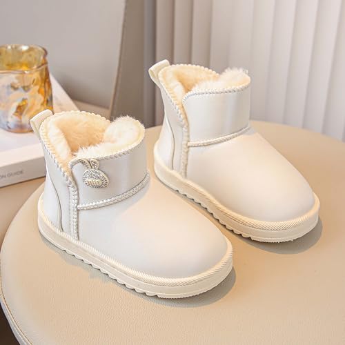 Kids Winter Waterproof Leather Boots Fashionable Lightweight Outdoor Boots (For Older Children)4