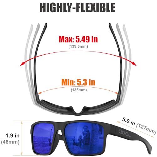 Image of Floating Polarized Fishing Sunglasses Saltwater Resistant Lenses That Coating Won't Peel Rub off