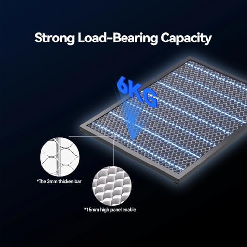 Bild 2 - Falcon A1 A1 Pro Lasergravierer, Waben-Laserbett, 460 x 346 x 15 mm, Wabenplattform für Laser-Gravur- und Schneidemaschine (46 x 34,5 cm), schnelle Wärmeableitung und Rauchbeseitigung