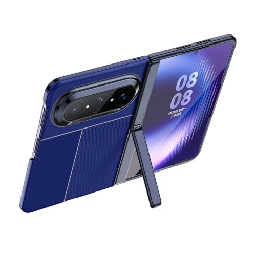 Étui en cuir véritable de luxe pour Huawei Pura X Max antichoc bleu