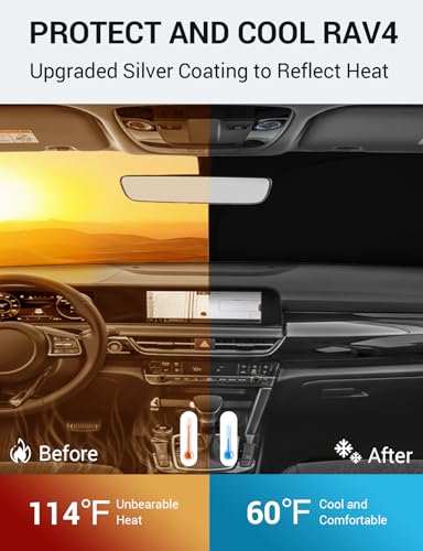 Image of Proadsy 2026 Upgrade Windshield Sun Shade Custom Fit Kia Seltos 2021-2025 2026 Foldable Front Sunshade Protector Sun Visor Blocks UV Rays Keep Car Cooler Accessories