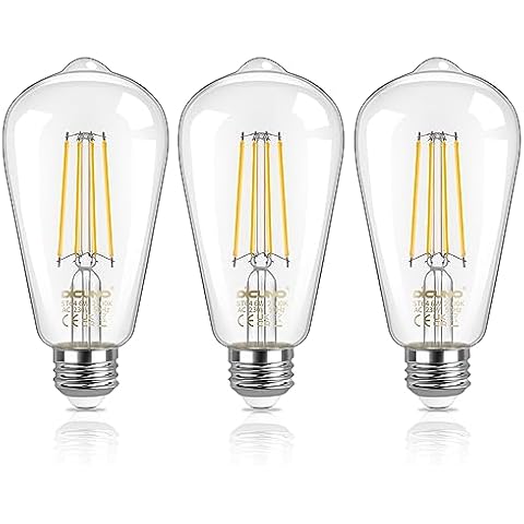 DiCUNO Vintage E27 Edison Bulb 6W Warm White Cover