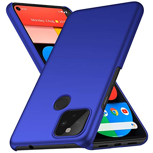 ORNARTO Coque Pixel 5 5G, Finition Matte [Ultra Leger] [Ultra Mince] Anti-Rayures Coque Rigide Etui Housse pour Google Pixel 5 5G(2020) 6,0 Pouces Bleu