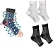 Produktbild COJJ 2 Paar/4 Paare Orthopädische Kompressionssocken Für Herren Und Damen Orthoback Socken Kompressionsstrümpfe(as3, numeric, numeric_40, numeric_46, regular, regular, 2 Paar- Schwarz+Weiß)