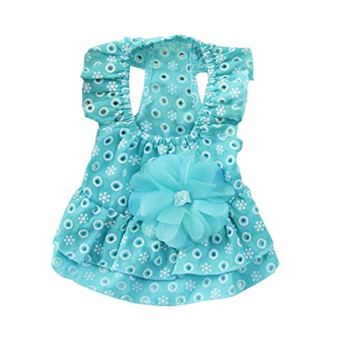Yardwe 2 Unidades vestido de cachorro vestidos de primavera e verão roupas de gato para gatos roupa
