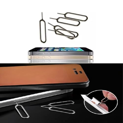 Image of 50Pcs,SIM Ejector Tool, SIM Card Removal Openning Tool, Tray Eject Pins Needle Opener, Universal Sim Ejector Tool for iPhone, HTC, Samsung Galaxy, Smartphone