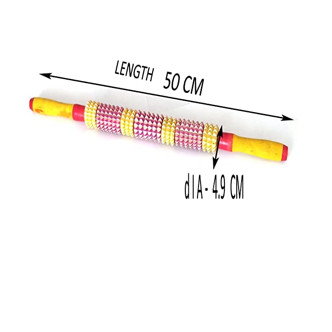 Ariosto Belan Shape Wood Acupressure Roller Stick Massager for Instant Muscle Pain Relief from Sore Muscle Ariosto Belan Shape Wood Acupressure Roller Stick Massager for Instant Muscle Pain Relief from Sore Muscle