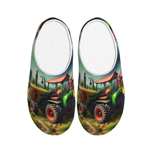 Pantoufles d'hiver chaudes peluche EdWal chaussons antidérapants